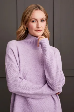 Orchid Mock Neck Sweater