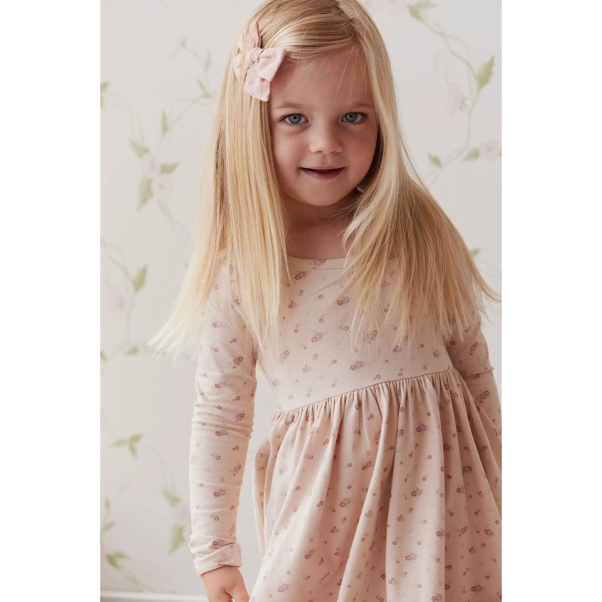Organic Cotton Tallulah Dress - Cindy Whisper Pink