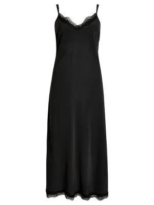 Parasol Rose Jeanie Crepe de Chine Silk Midi Dress