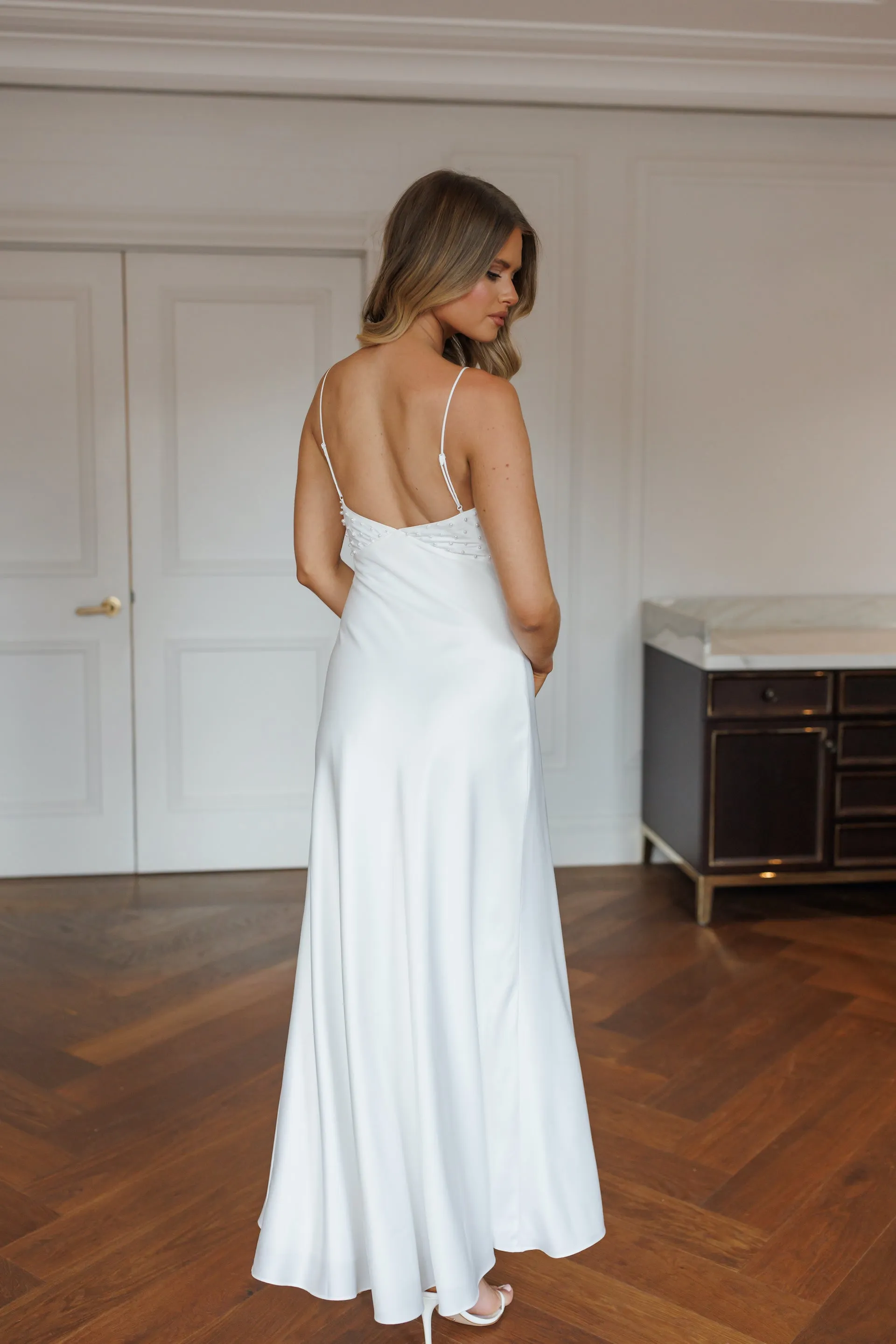 Paris Pearl Beaded Bridal Maxi Slip