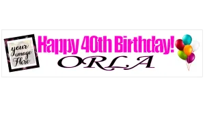 Personalised Birthday Banner With Photo