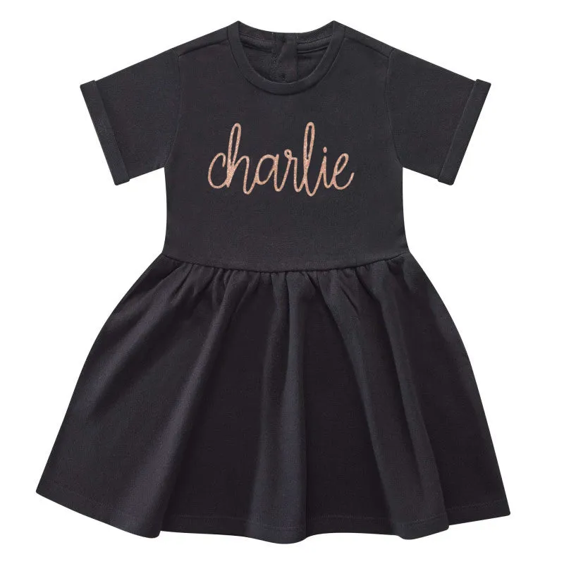Personalised Black Dress