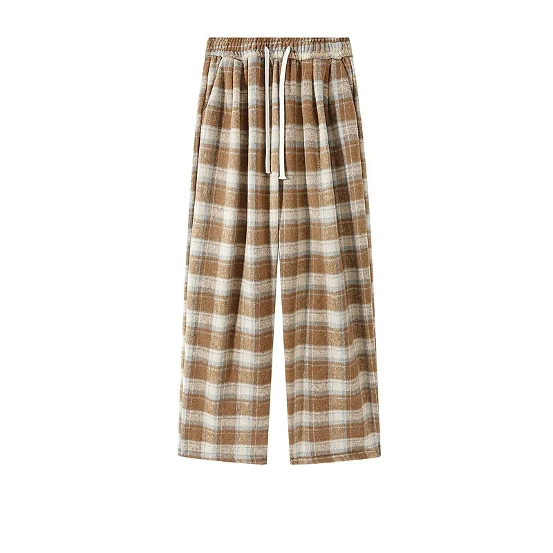 Plush Plaid Pajama Pants