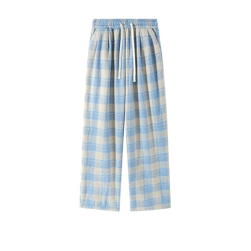 Plush Plaid Pajama Pants