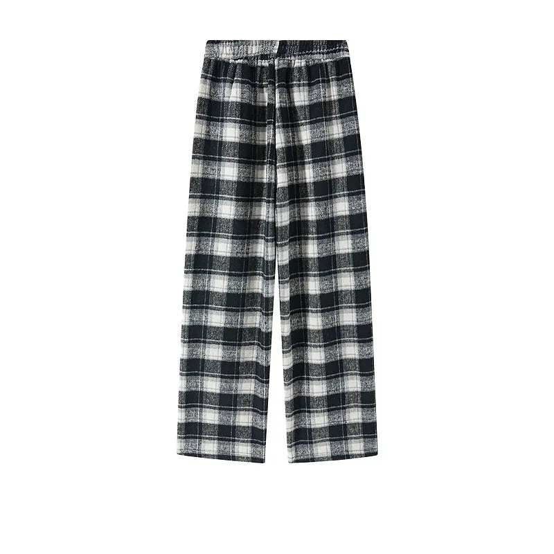Plush Plaid Pajama Pants
