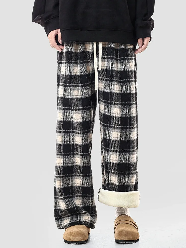 Plush Plaid Pajama Pants