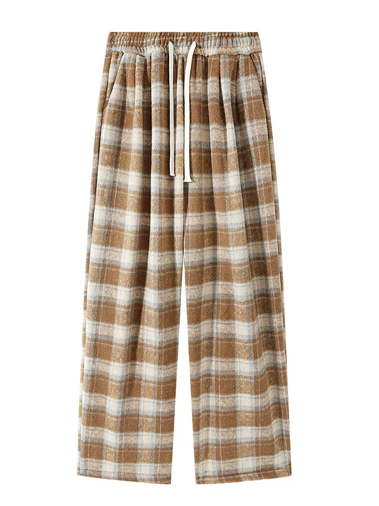 Plush Plaid Pajama Pants