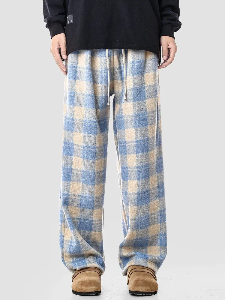 Plush Plaid Pajama Pants