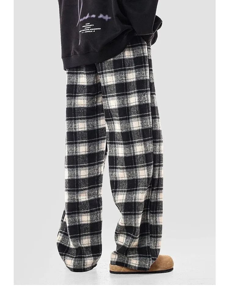 Plush Plaid Pajama Pants