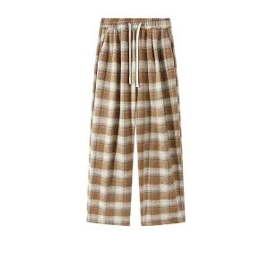 Plush Plaid Pajama Pants