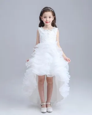 Pretty Lace Hi-Lo Flower Girl Dress Free Shipping