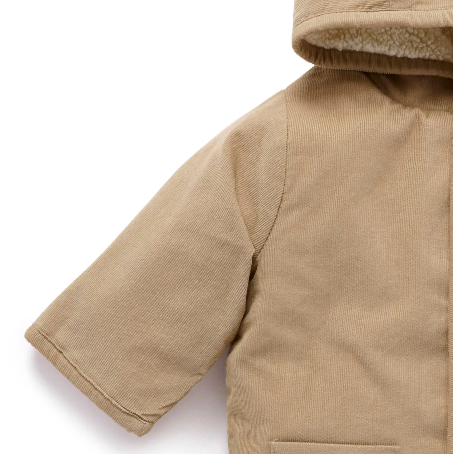 Purebaby Corduroy Shearling Jacket