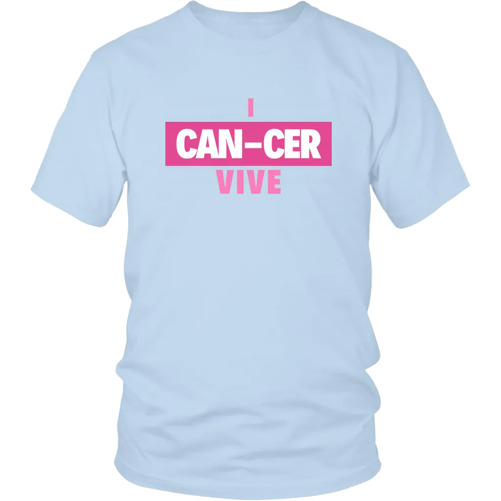"I CAN-CER VIVE" Breast Cancer Tee
