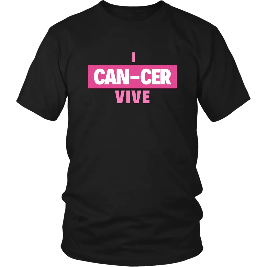 "I CAN-CER VIVE" Breast Cancer Tee