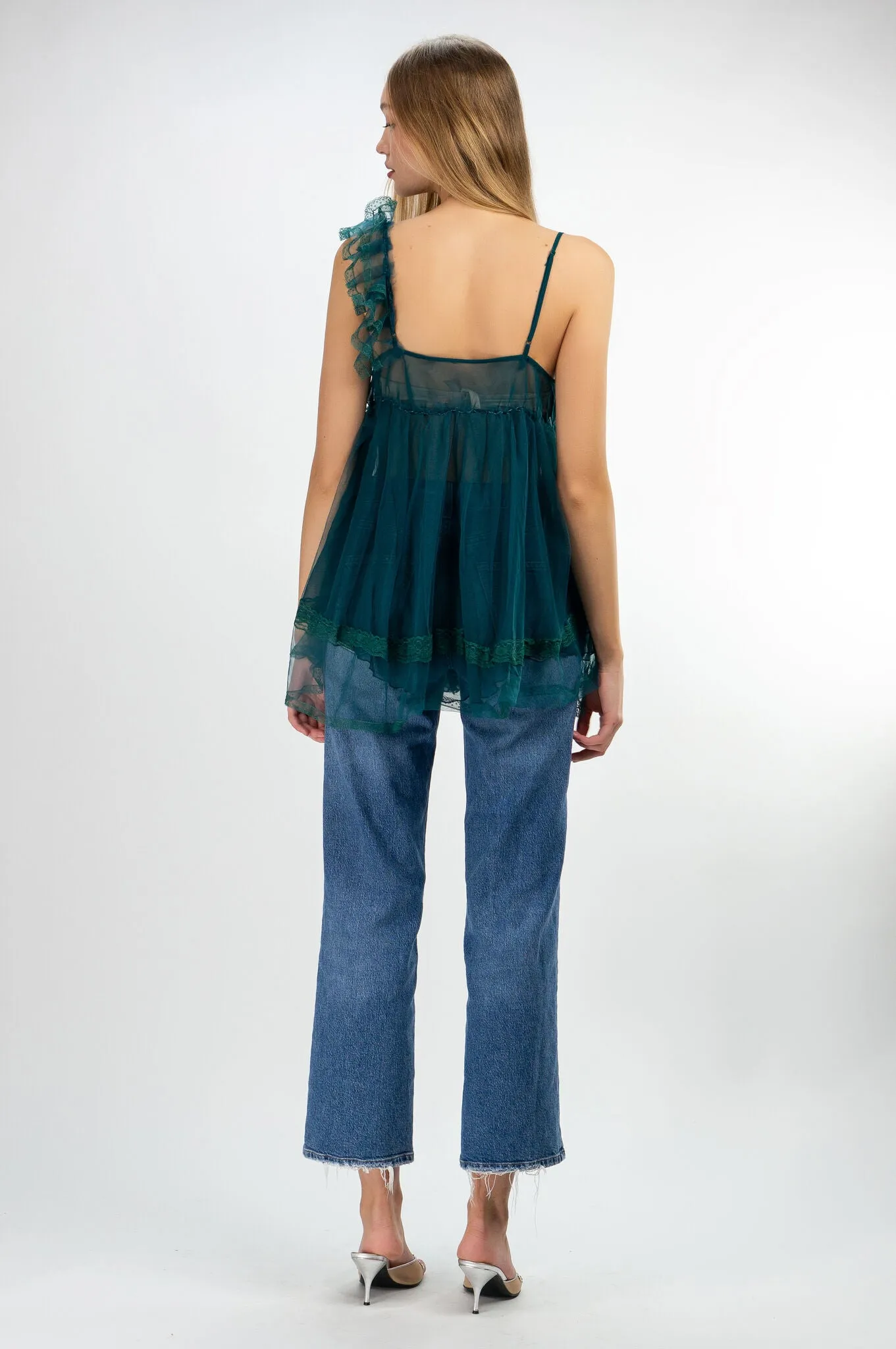 "Mariana" Teal One of a Kind Top