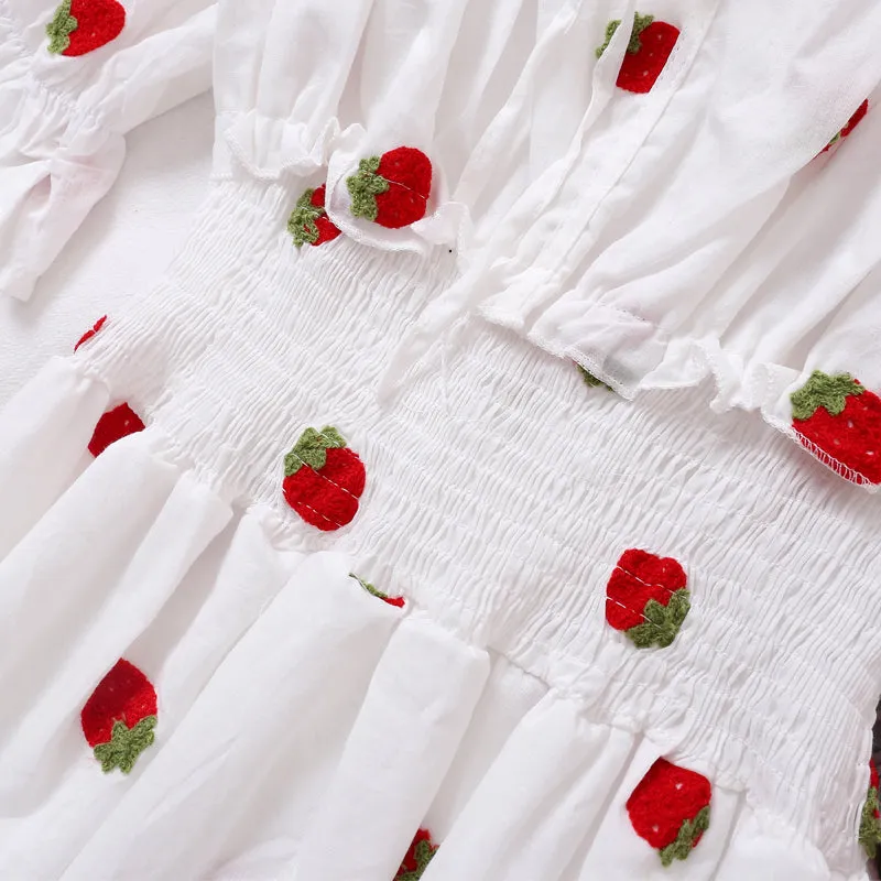 "PINEAPPLE STRAWBERRY OFF-SHOULDER" DRESS D072904
