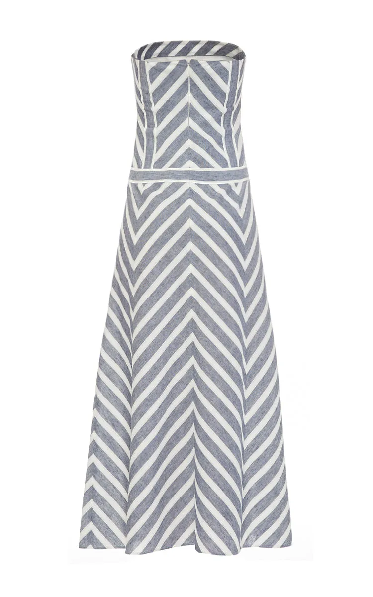 Ramie corset dress