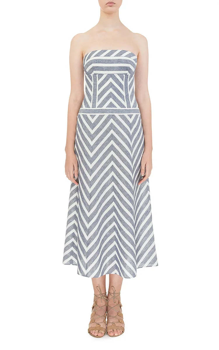 Ramie corset dress