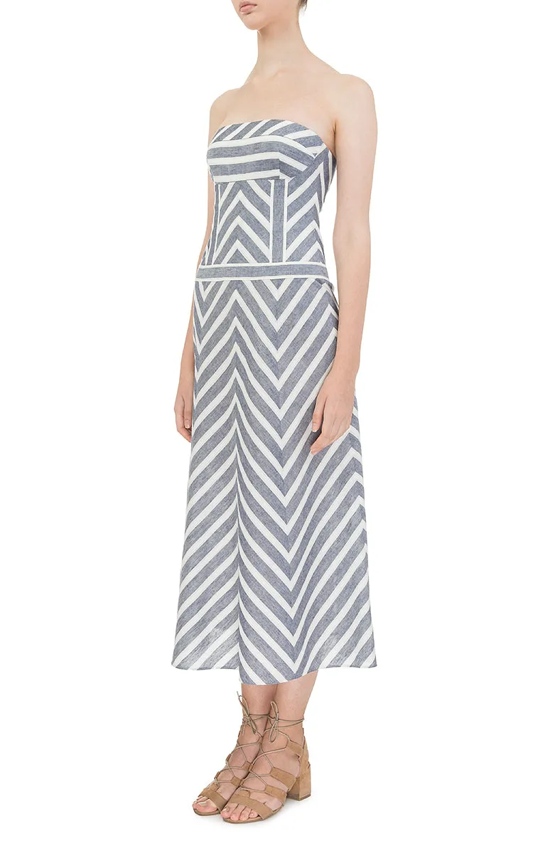 Ramie corset dress