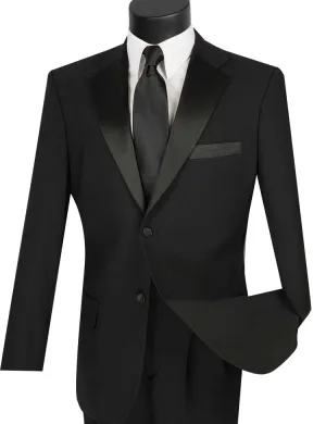 Regular Fit 2 Piece Tuxedo (Black) T-2PP