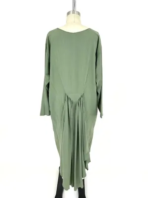 Sage Sandwash Silk Dress