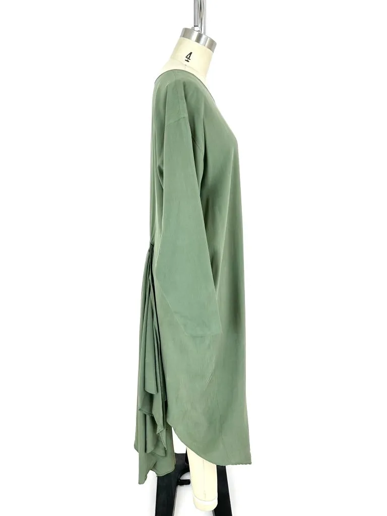 Sage Sandwash Silk Dress