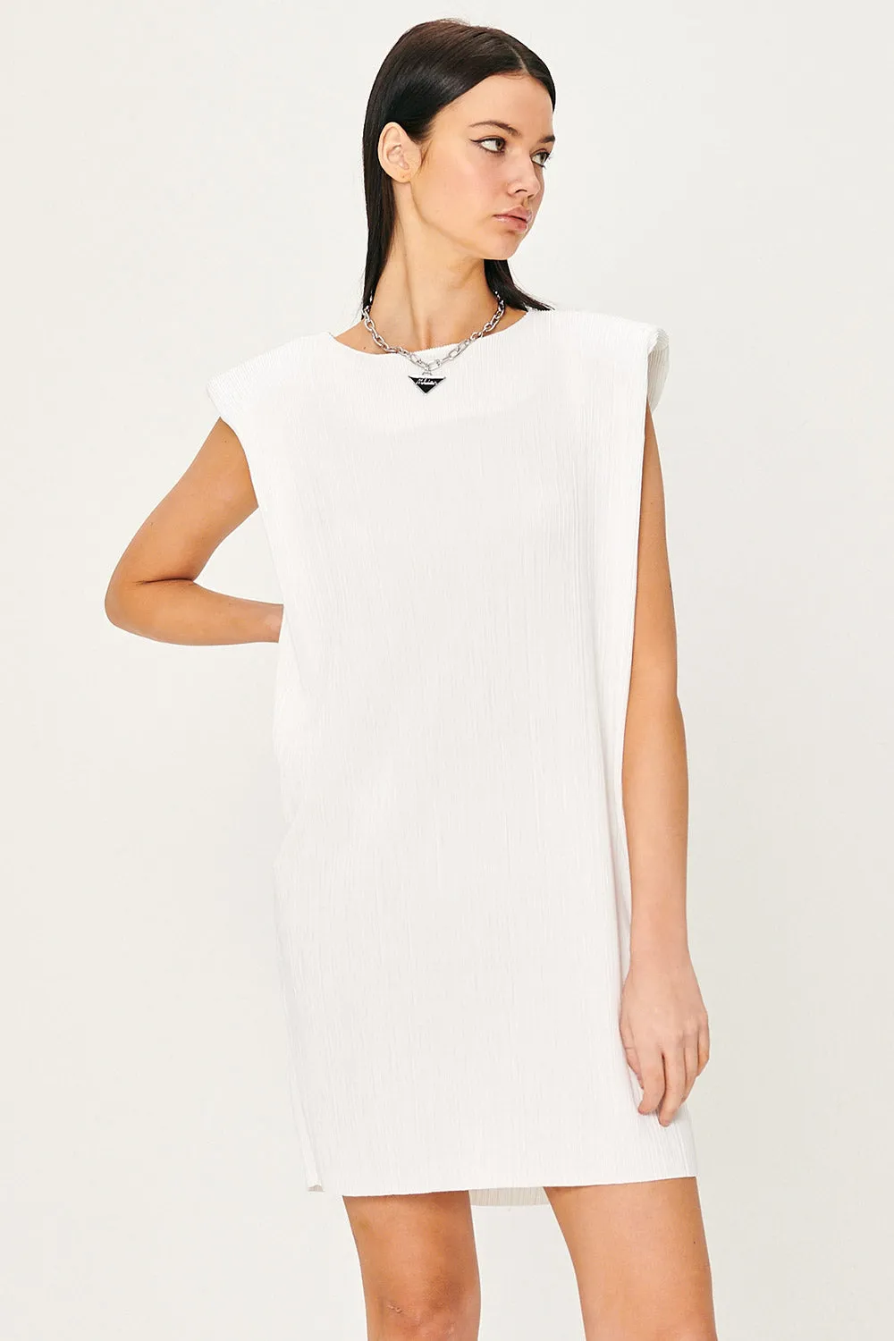 Sahara Sleeveless Plisse Dress