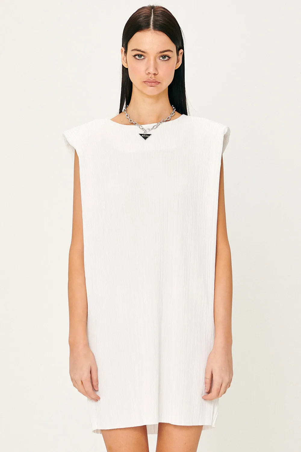 Sahara Sleeveless Plisse Dress