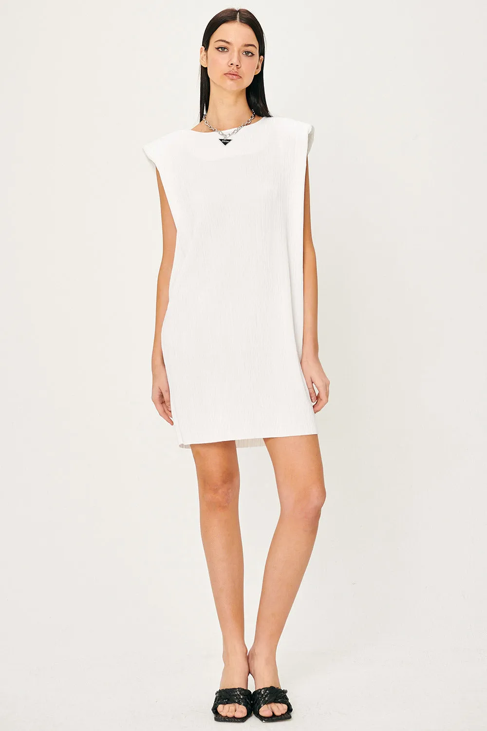 Sahara Sleeveless Plisse Dress