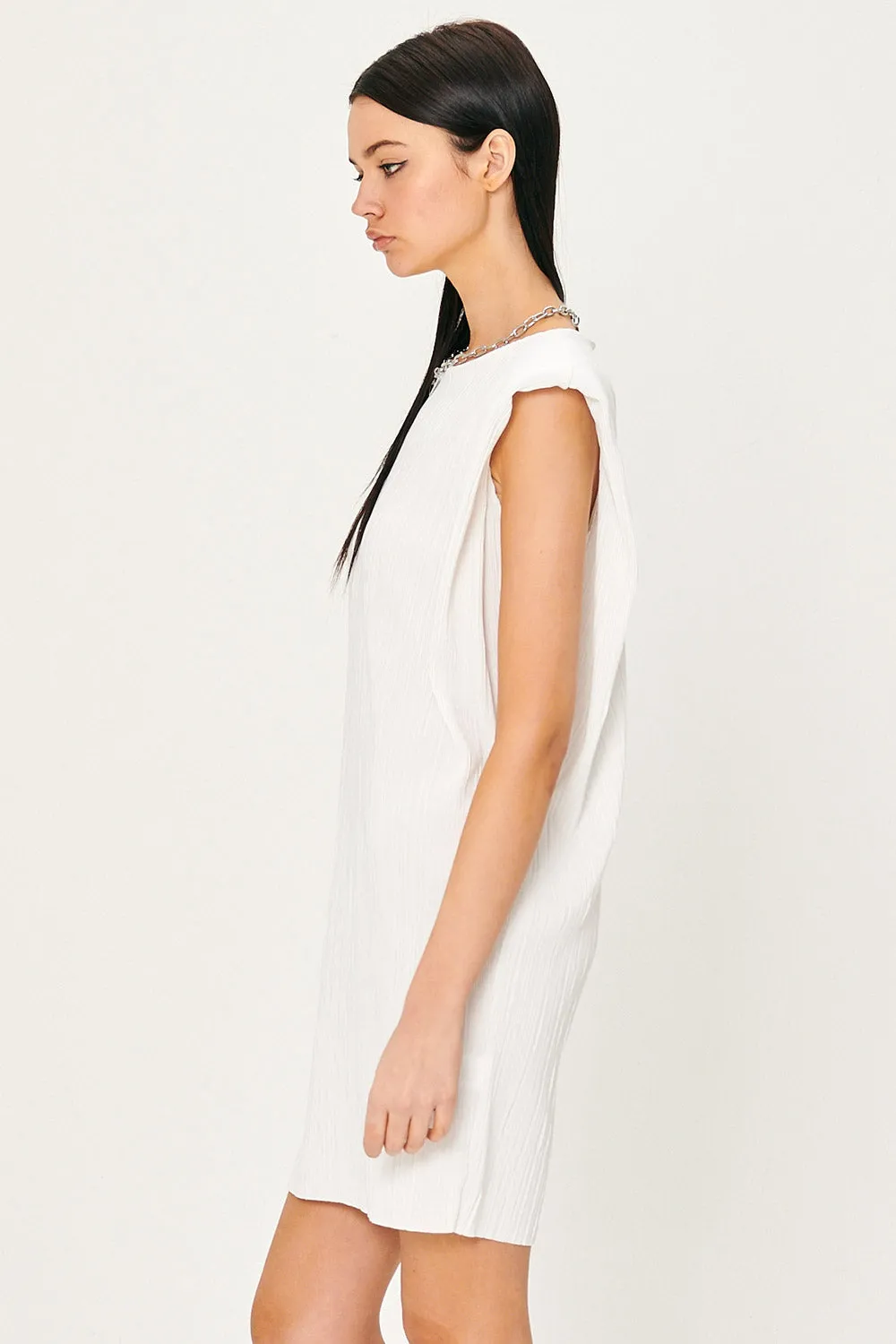 Sahara Sleeveless Plisse Dress
