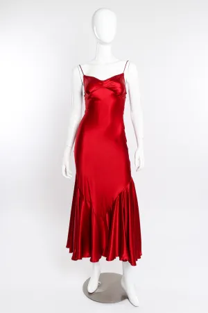Satin Bias Slip Dress