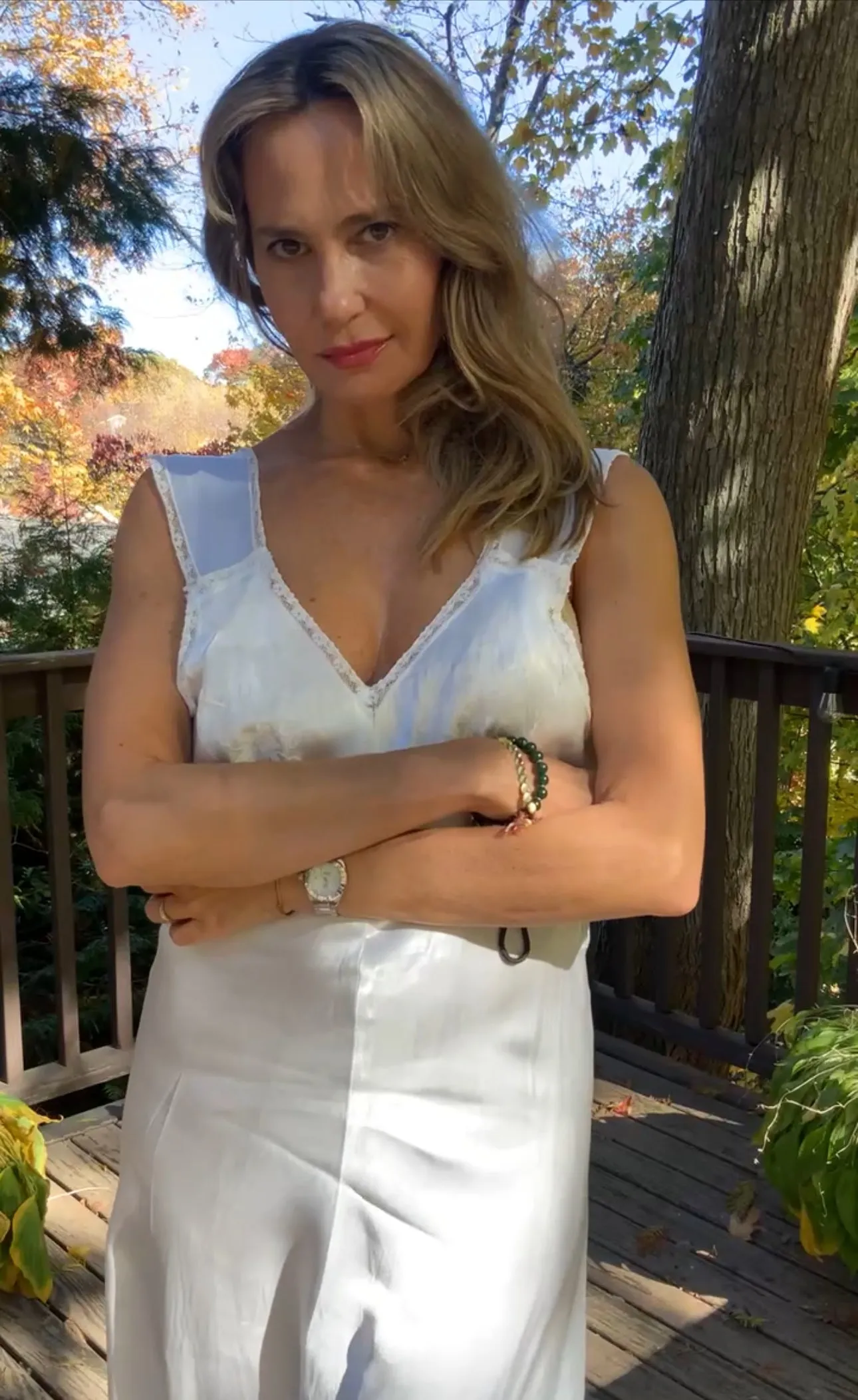 Satin Nightgown - Bridal - 50s -50Q
