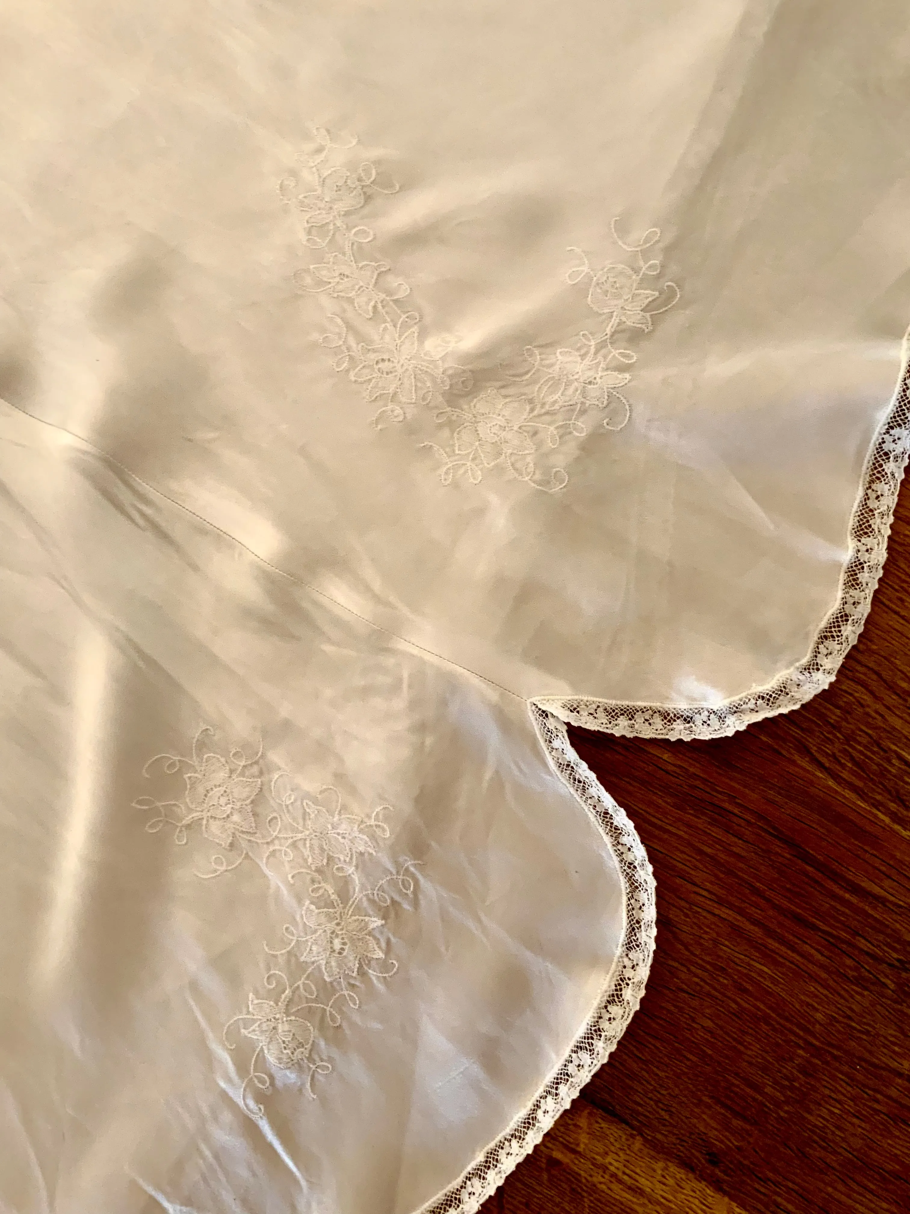 Satin Nightgown - Bridal - 50s -50Q