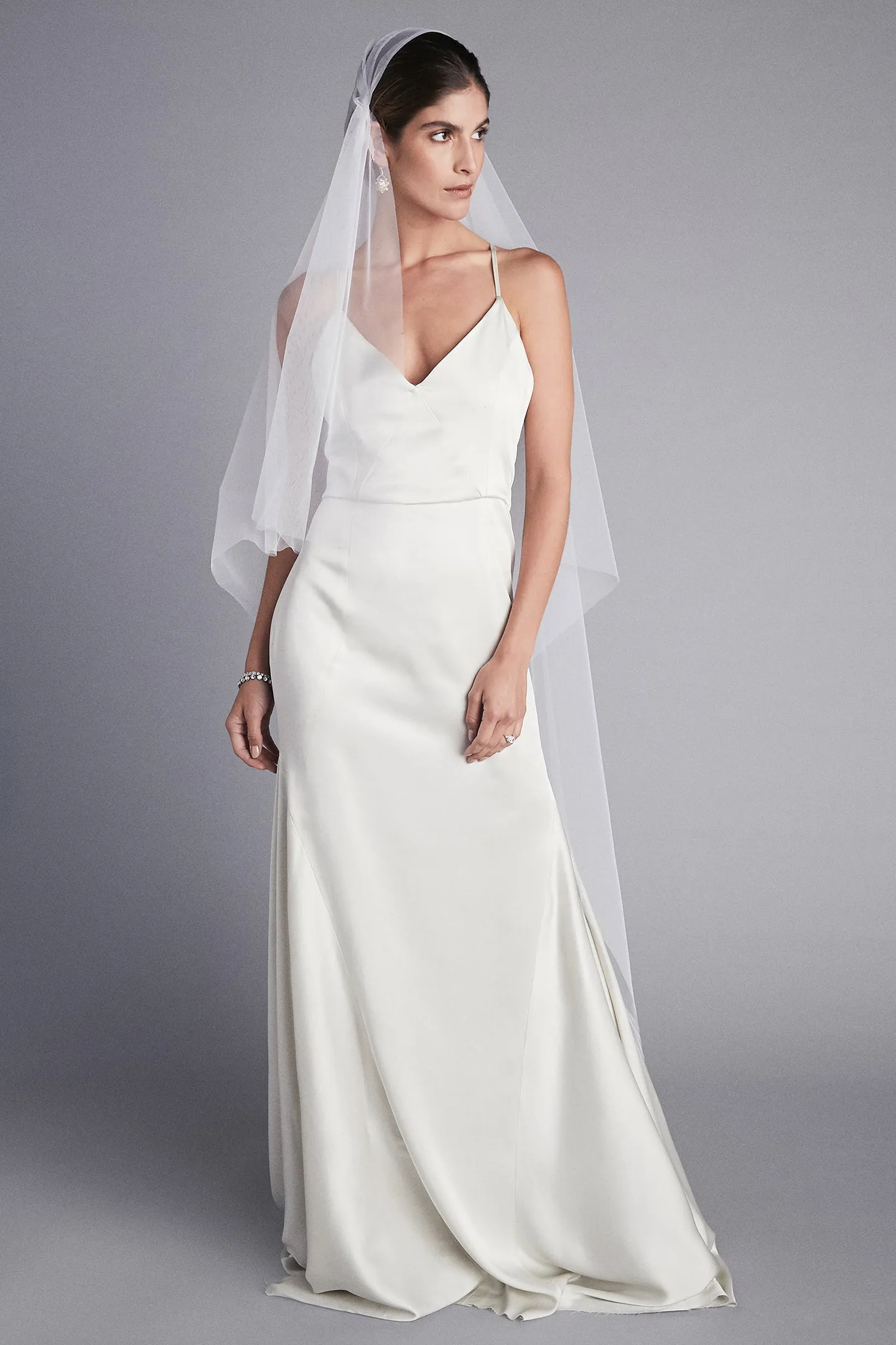 Savannah Silk Godet Dress