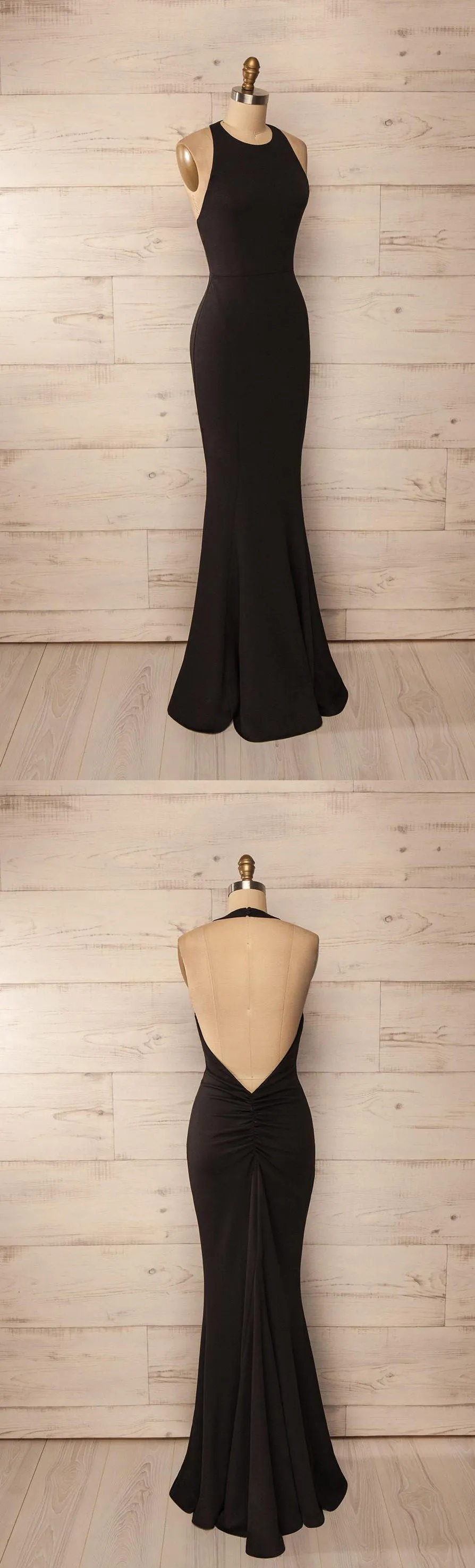 Sexy Sleeveless Backless Prom Dresses 2016 Long Mermaid Party Gown-318987