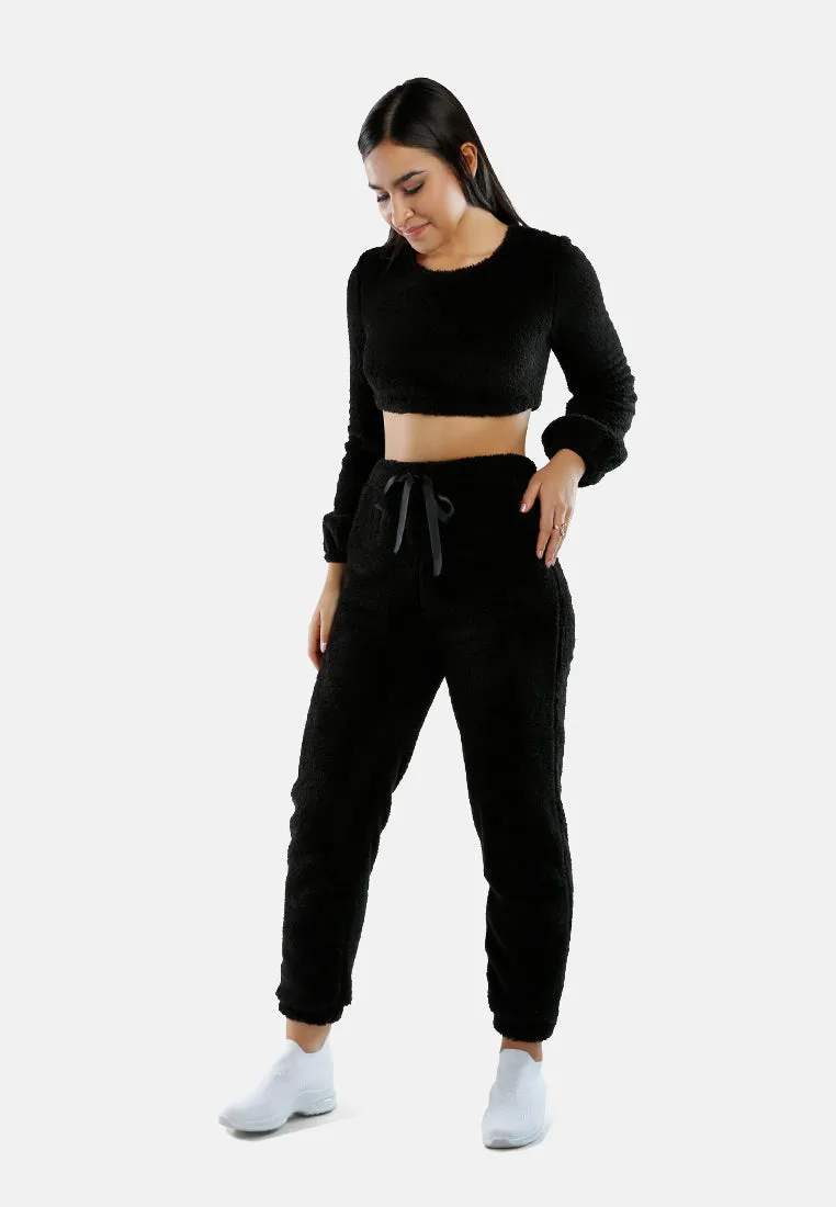 Shearling Drawstring Lounge Pants