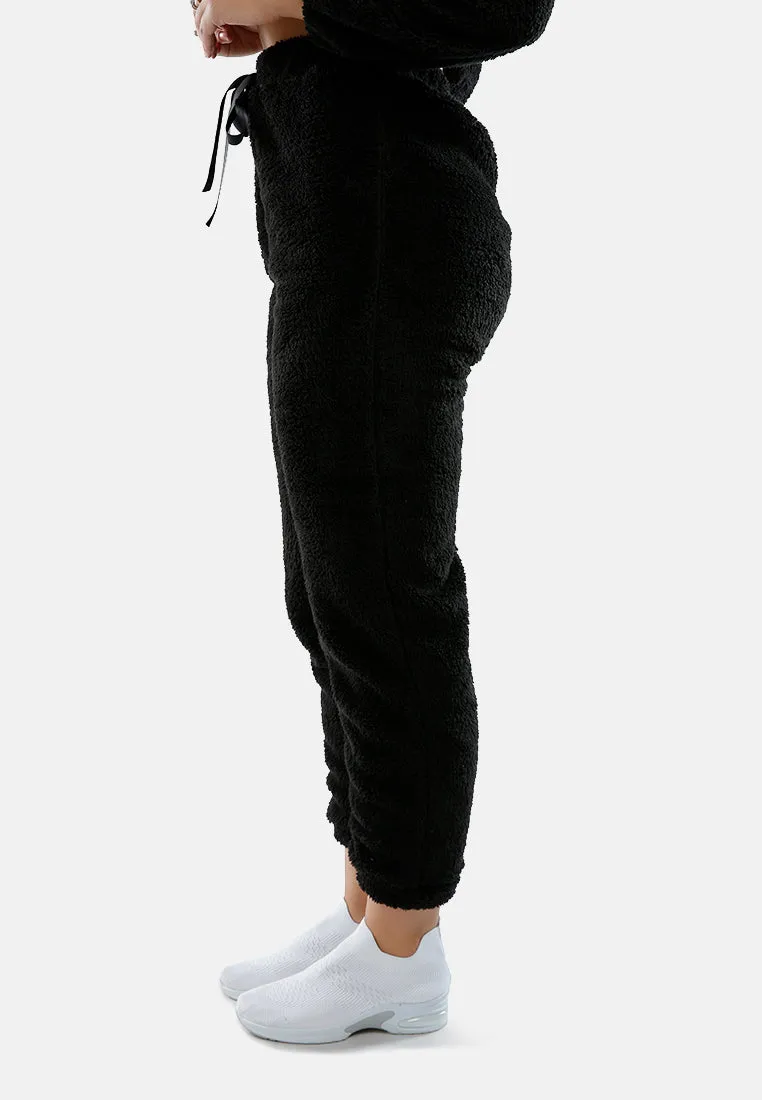 Shearling Drawstring Lounge Pants