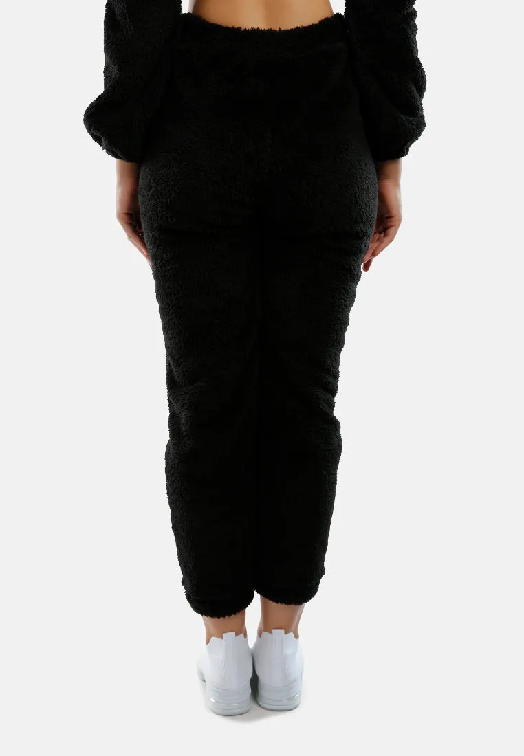 Shearling Drawstring Lounge Pants