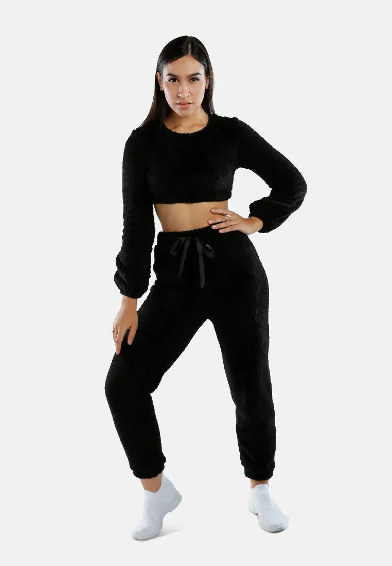 Shearling Drawstring Lounge Pants