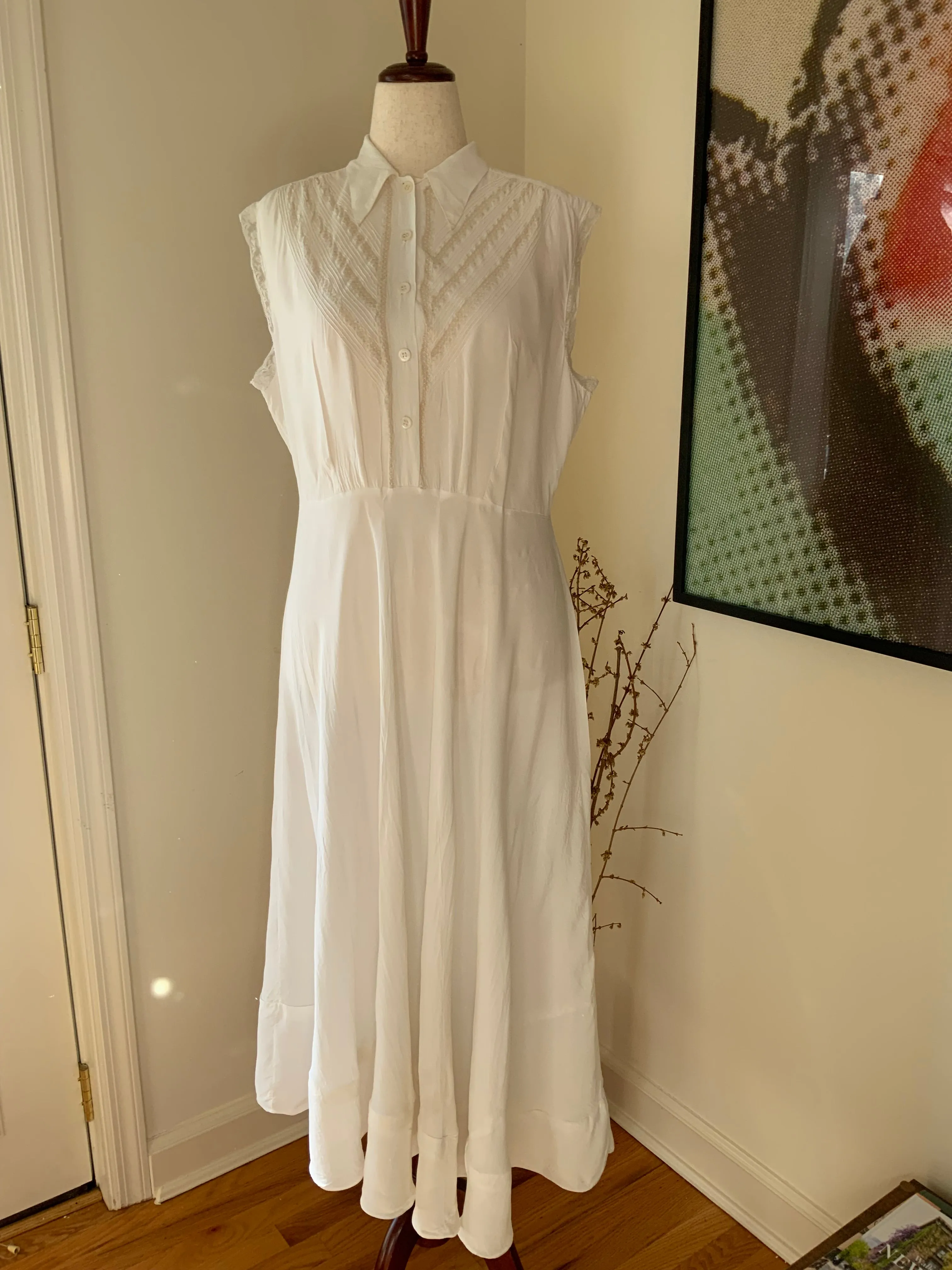 Silk Nightgown - 40s - 40R