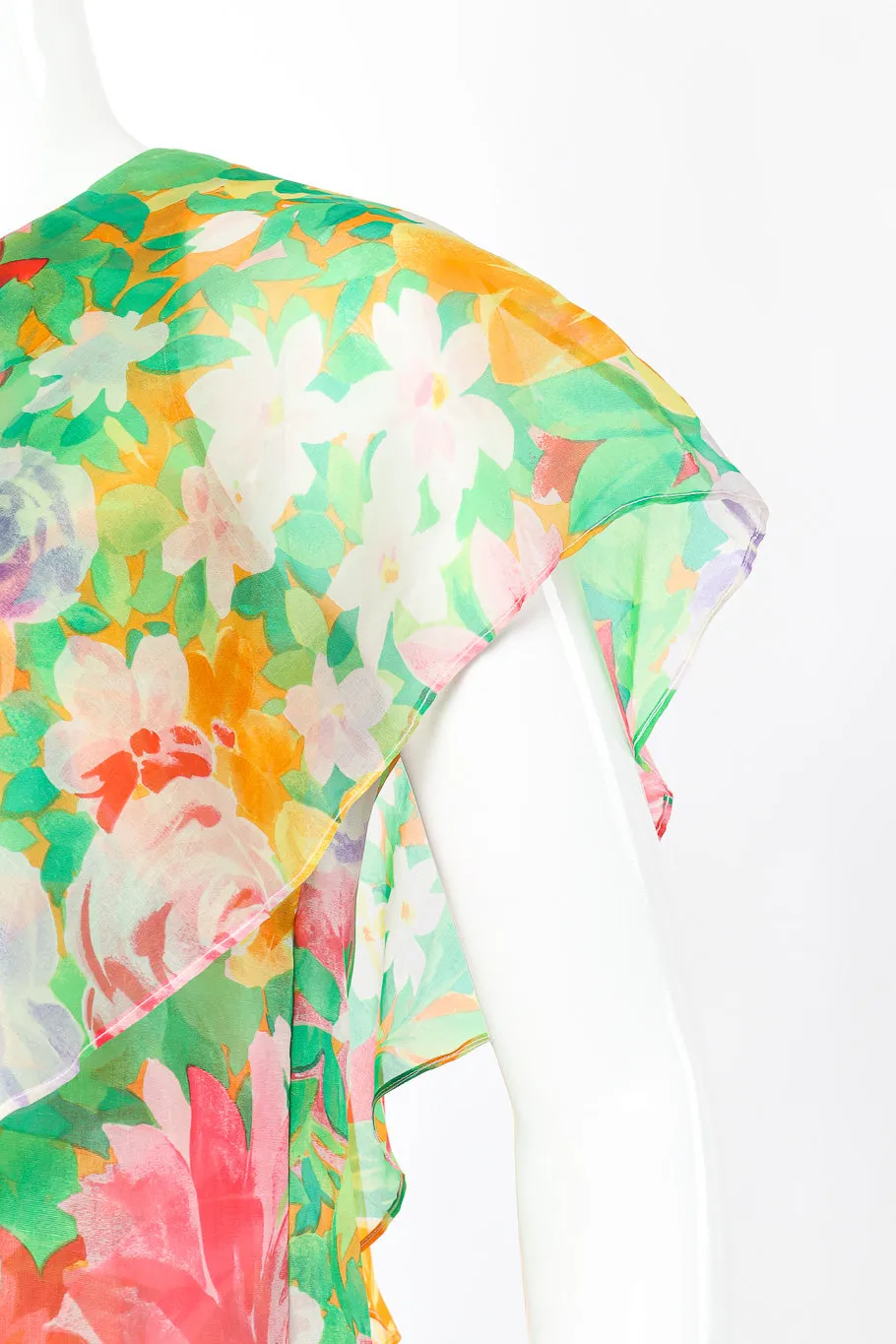 Silk Organza Floral Dress