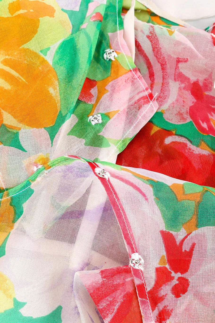 Silk Organza Floral Dress