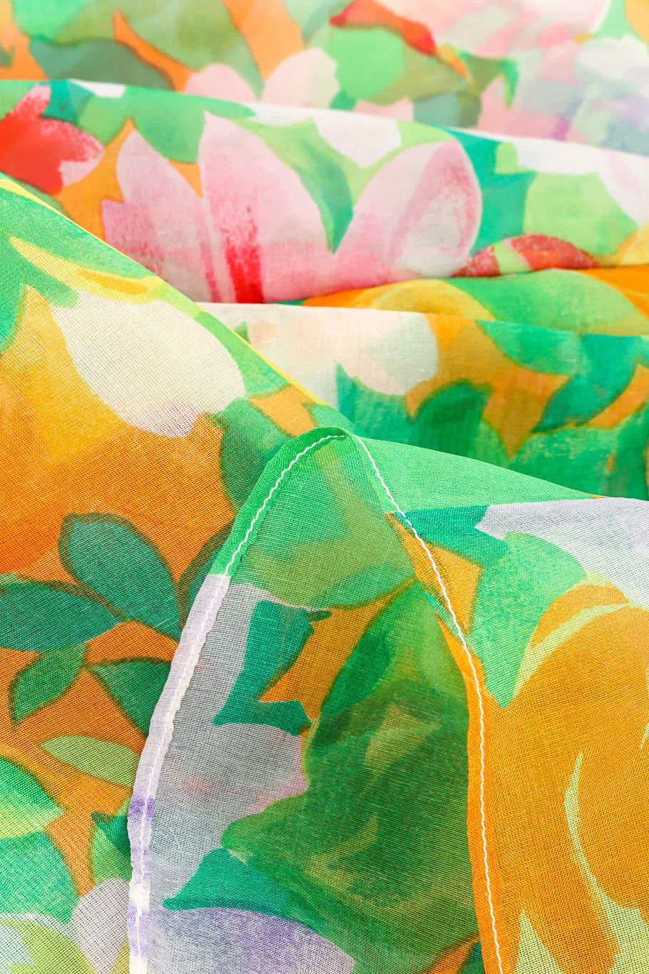 Silk Organza Floral Dress