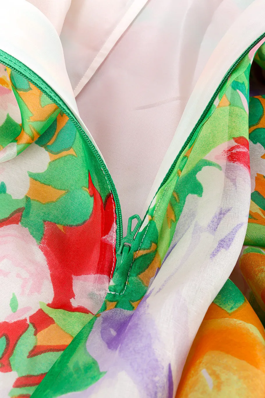 Silk Organza Floral Dress