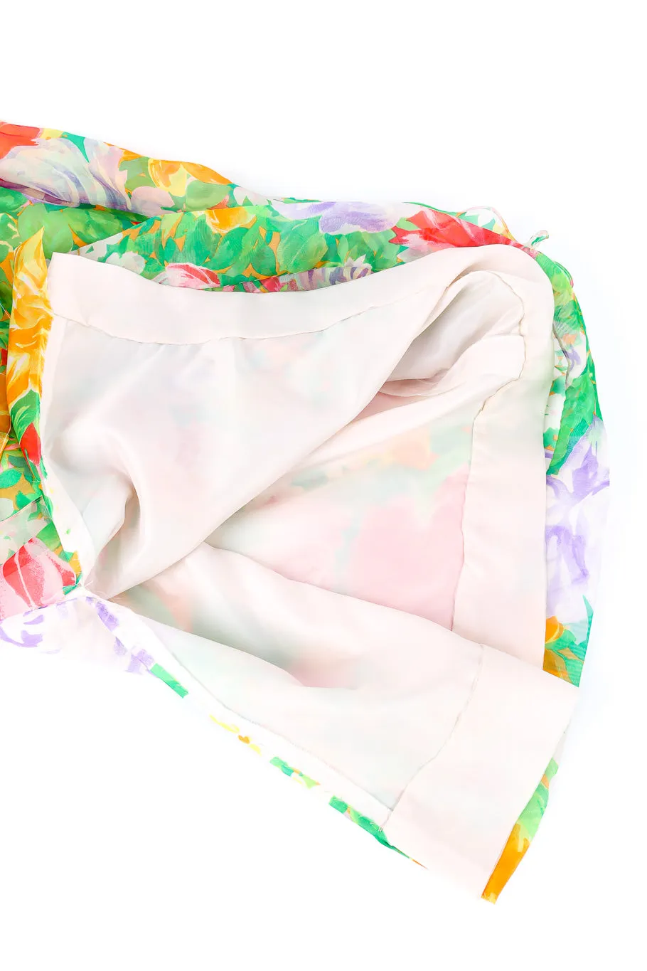 Silk Organza Floral Dress