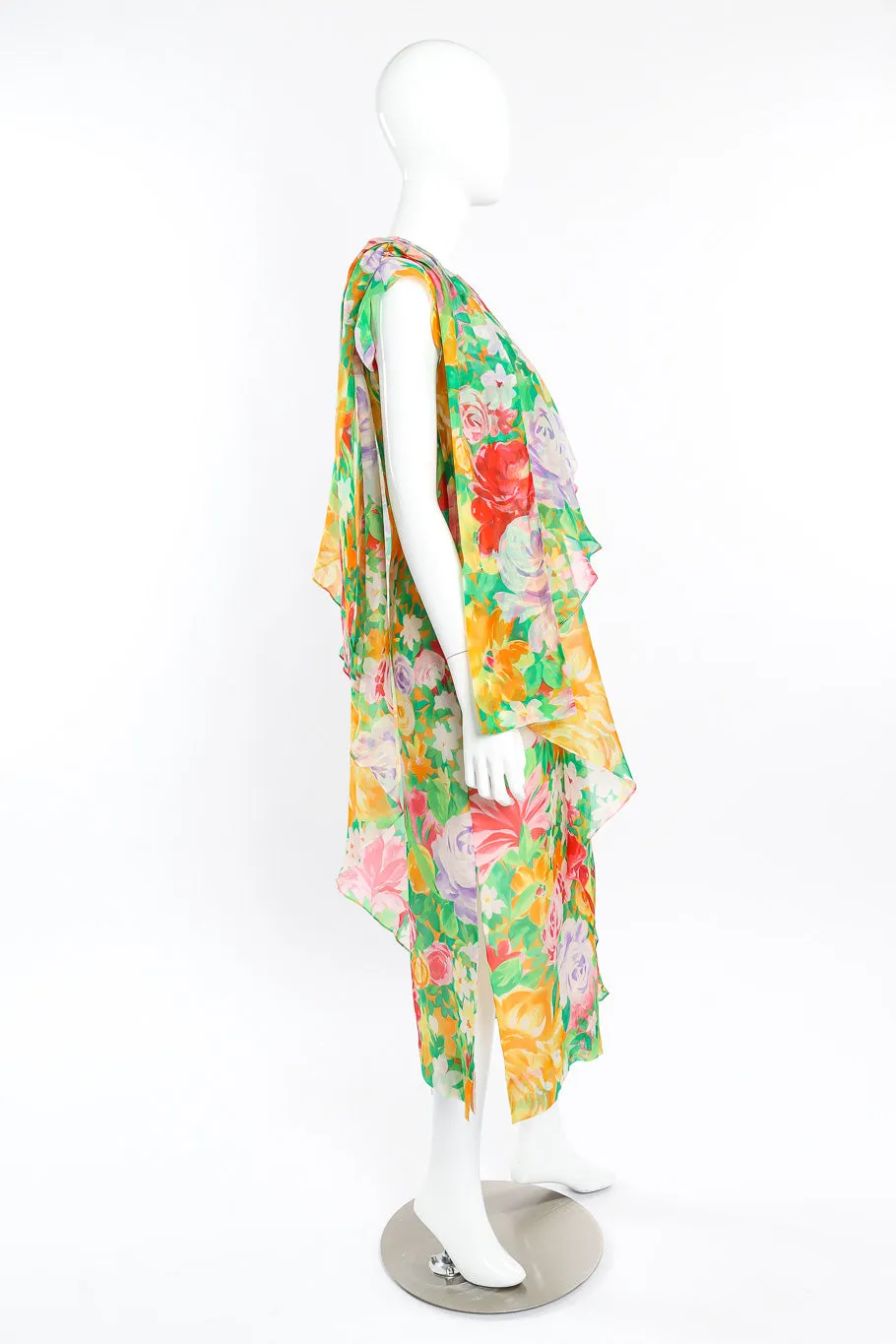 Silk Organza Floral Dress