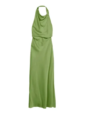 Simkhai Reannon Draped Gown in Deep Peridot
