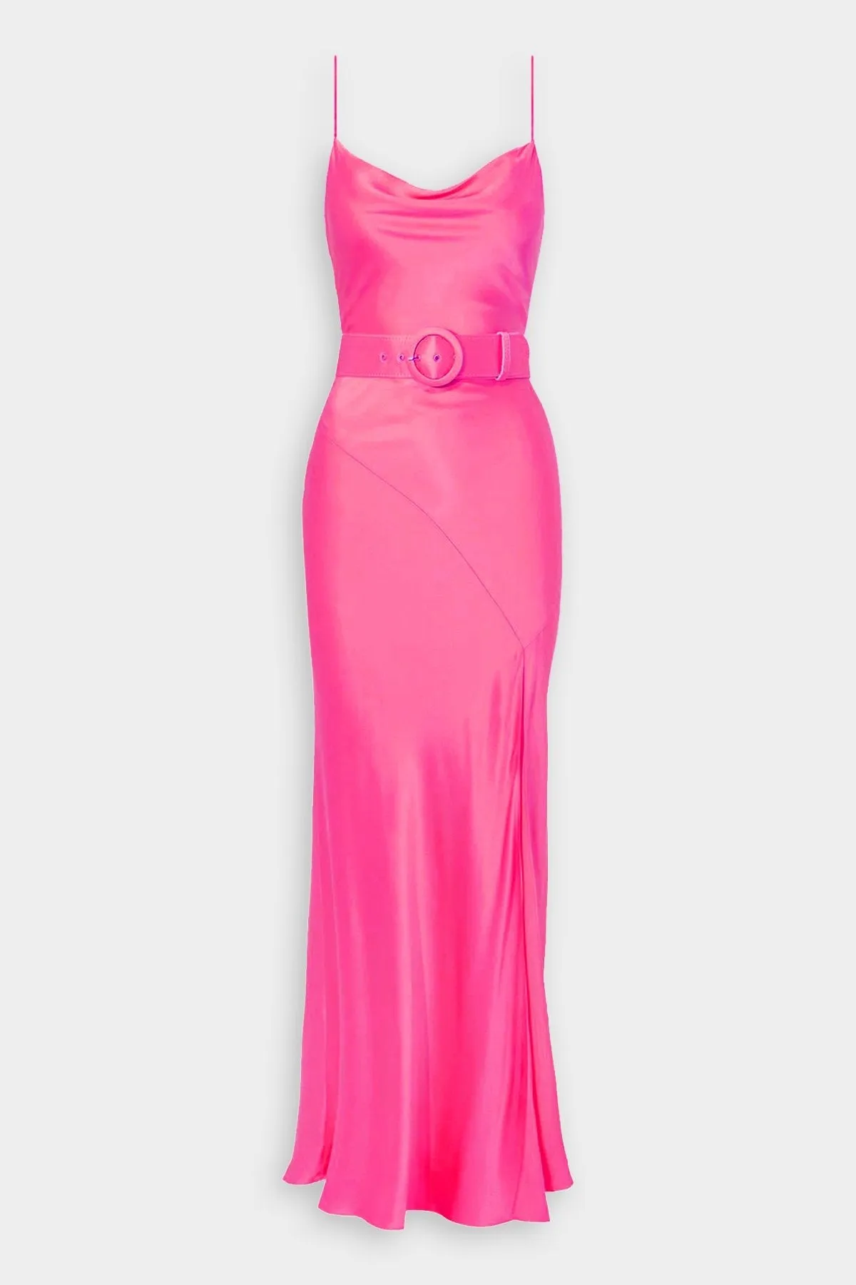 Simone Cowl Neck Gown in Paris Pink