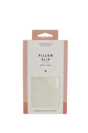 Simply Essential Satin Silk Pillow Slip Ivory