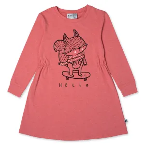 Skating Squirrel Dress - Rose Marle